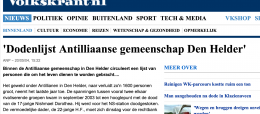 ‘Dodenlijst Antilliaanse gemeenschap Den Helder’