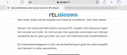 Successful deletion INTERPOL alert Dutch journalist